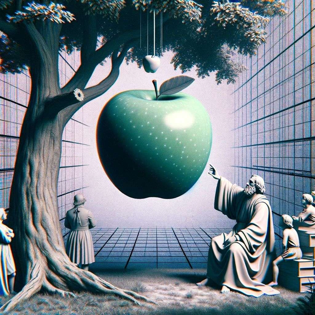 the discovery of gravity, early 3D computer art